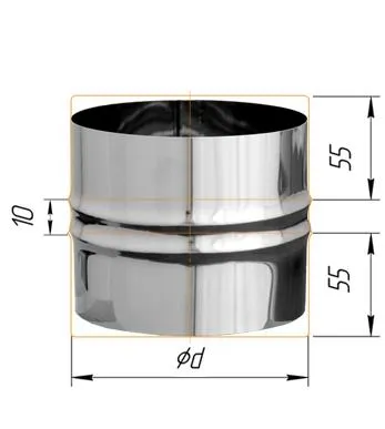 Адаптер Феррум ПП для печи нержавеющий (430/0,8 мм) ф115 адаптер феррум пп для печи нержавеющий (430/0,8 мм) ф115