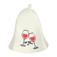 Шапка для бани "Аll you need is wine" Hot Pot Банные штучки шапка для бани "аll you need is wine" hot pot банные штучки