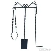 Набор для камина настенный (3 предмета) 85см черный, Банный Эксперт набор для камина настенный (3 предмета) 85см черный, банный эксперт