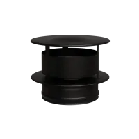 Оголовок Феррум нержавеющий, (430/0,5 мм), ф115/200, c ветрозащитой по воде черный  оголовок феррум нержавеющий, (430/0,5 мм), ф115/200, c ветрозащитой по воде черный