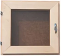 Форточка для бани деревянная со стеклом Бронза 0,4х0,5 м с фурнитурой осина, Банный Перец форточка для бани деревянная со стеклом бронза 0,4х0,5 м с фурнитурой осина, банный перец