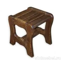 табурет для сауны (массив сосны, старение), палисандр, ирб