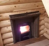 Портал для банной печи коричневый кирпич портал для банной печи коричневый кирпич