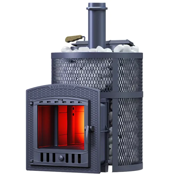 Печь для бани GFS Авангард Ураган 25П2С ЗК круглая чугунная печь для бани gfs авангард ураган 25п2с зк круглая чугунная