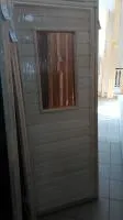 Дверь Стандарт, с малым стеклом, (осина) 187х77, Банный Перец дверь стандарт, с малым стеклом, (осина) 187х77, банный перец