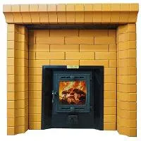 Портал для банной печи красный кирпич  портал для банной печи красный кирпич