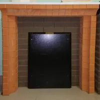 блок №7 кдм портала банной печи универсальный из фигурного кирпича