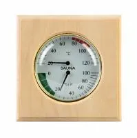 Термометр с гигрометром Банная станция Квадрат, липа, TH-11L, 212F, Банный Эксперт термометр с гигрометром банная станция квадрат, липа, th-11l, 212f, банный эксперт