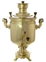 самовар угольный 5 л золото (банка)