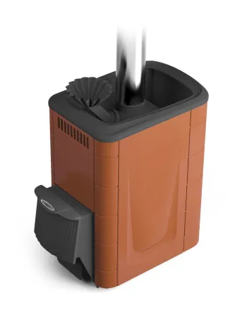 печь для бани тмф гейзер 2014 inox дверца антрацит закр.каменка терракота