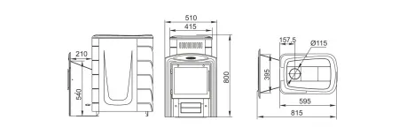 печь для бани тмф тунгуска 2011 inox витра т/обменник антрацит*