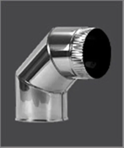 Колено Феррум угол 90° нержавеющее (430/0,5мм) ф80 колено феррум угол 90° нержавеющее (430/0,5мм) ф80