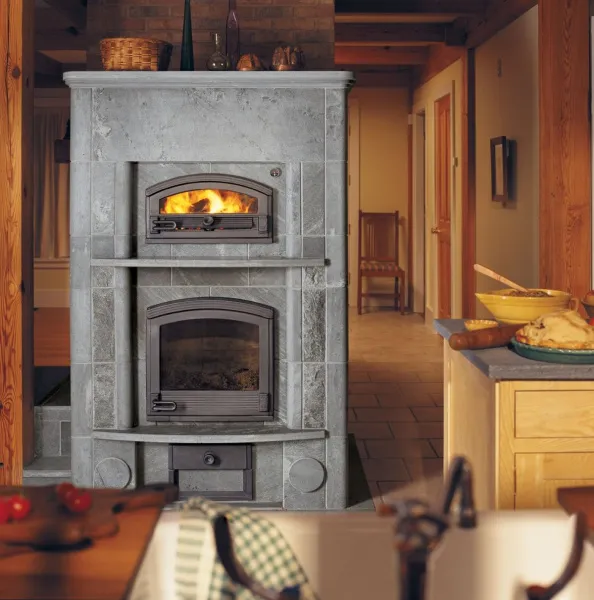 печь-камин tulikivi tlu2450 classic с духовкой (нижнее)