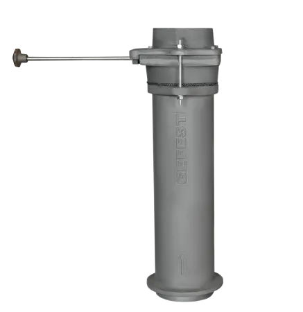модуль шиберный gfs чугунный 115/1000 стартовый (труба + шибер мм + труба)
