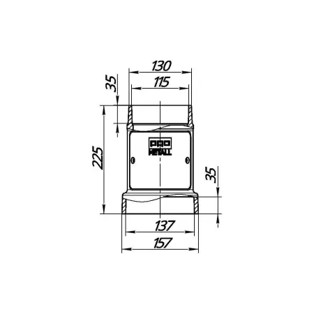 труба стартовая прометалл чугунная атмосфера d-115-136 мм с ревизией и шибером