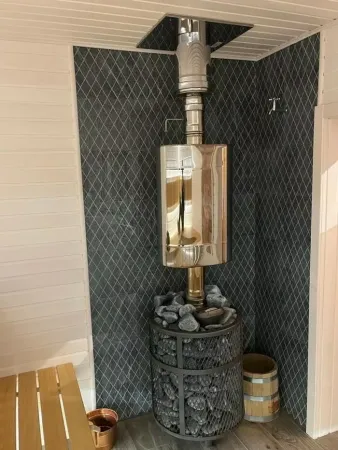 печь для бани прометалл атмосфера xl сетка нерж. со стеклом