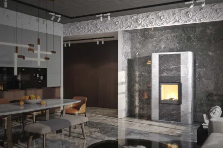 печь-камин tulikivi lampo grafia 1545 мм 