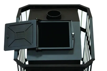 печь для бани сибирь закр. каменка (панорамная дверца)