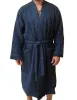 халат anolehome мужской вафельный р.52-54, синий