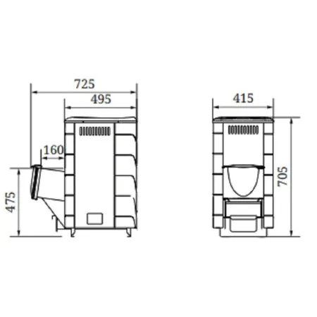 печь для бани тмф оса carbon дверца антрацит терракота