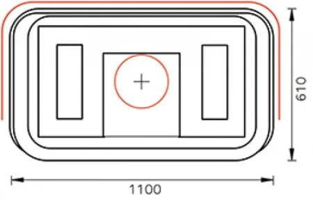 печь-камин tulikivi otra grafia 1935 мм 