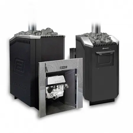 Печь для бани газовая Ермак Уралочка 30 Carbon, антрацит, без ГГУ печь для бани газовая ермак уралочка 30 carbon, антрацит, без ггу