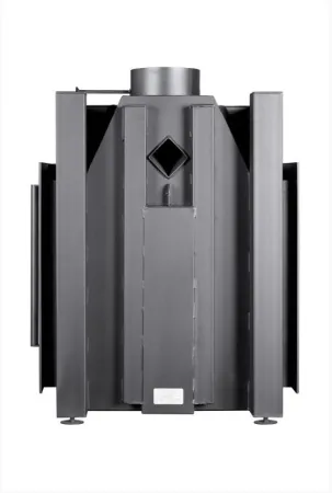 топка каминная альфа 700, три стекла, белый шамот подовая, экокамин 