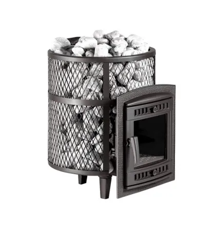 печь для бани прометалл атмосфера m с ктт (тоннелем) сетка нерж. со стеклом