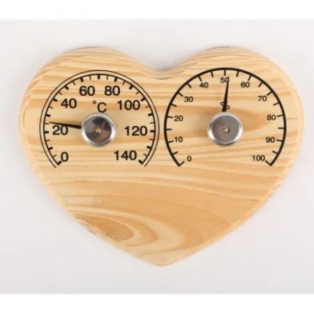 термометр с гигрометром "сердце"