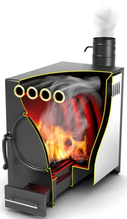 печь отопительная тмф нормаль-2 антрацит труба сзади