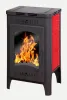 печь-камин бавария оптима изразец красный патрубок ф120мм экокамин