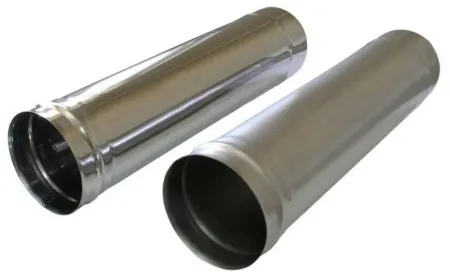 дымоход феррум нержавеющий (430/0,5 мм) ф80 l=0,5м