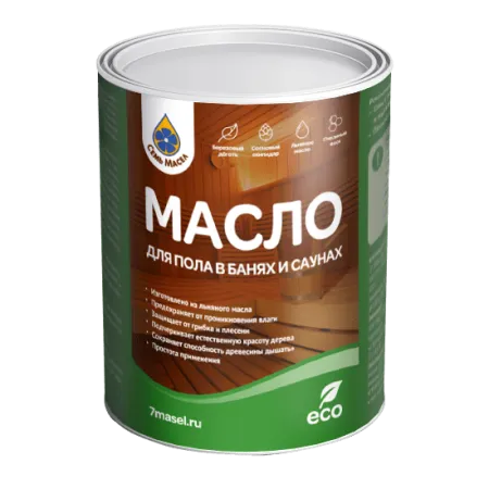 масло для пола в банях и саунах семь масел 0,9 л.