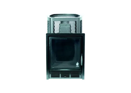 печь для бани чугунная сибирь-22-про панорамная дверка (сетка)