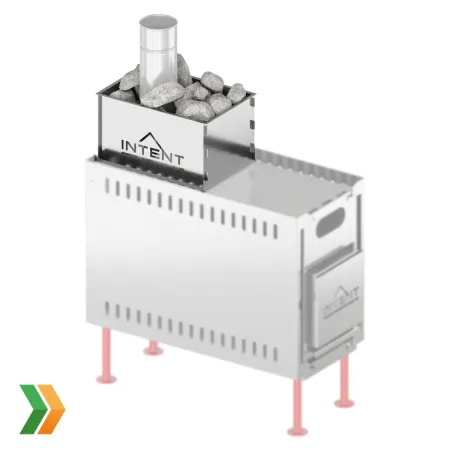 каменка intent универсальная дровяная для мобильной бани морж