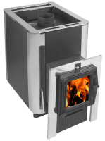 печь для бани термофор добропар carbon 14 закр.каменка чуг дверца со стеклом антрацит