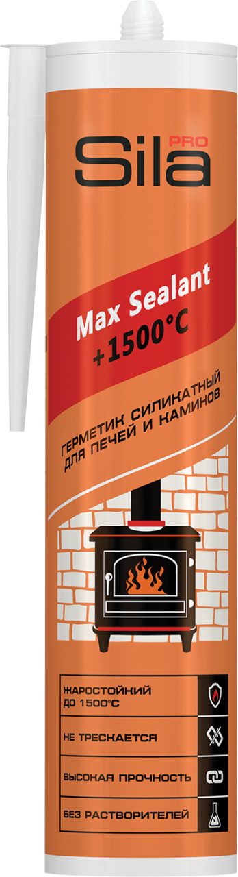 Герметик Sila PRO Max Sealant +1500°С для печей 280мл