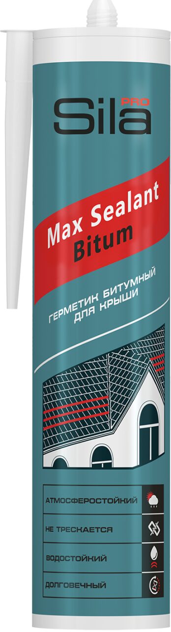 Герметик Sila PRO Max Sealant Bitum битумный 280мл
