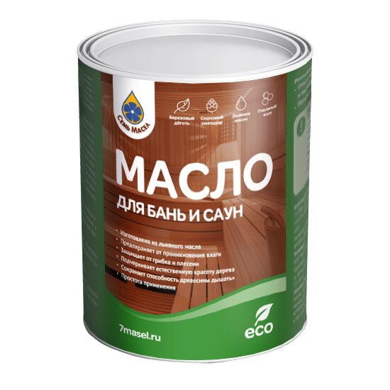 Масло для бань и саун Семь масел 0,9 л.
