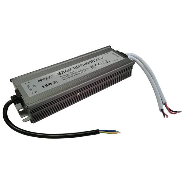 Блок питания Apeyron для св/д лент 24V 250W IP67 10,4A 03-115