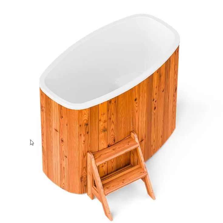 Купель POLAR Spa композитная STANDART 79 DOUBLE термососна светлая + Термокрышка