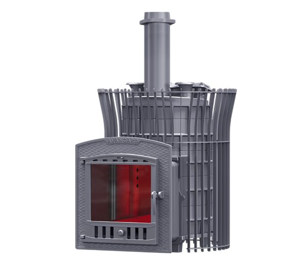 Печь для бани GFS Авангард Ураган 25П2С ЗК PRO тюльпан чугунная