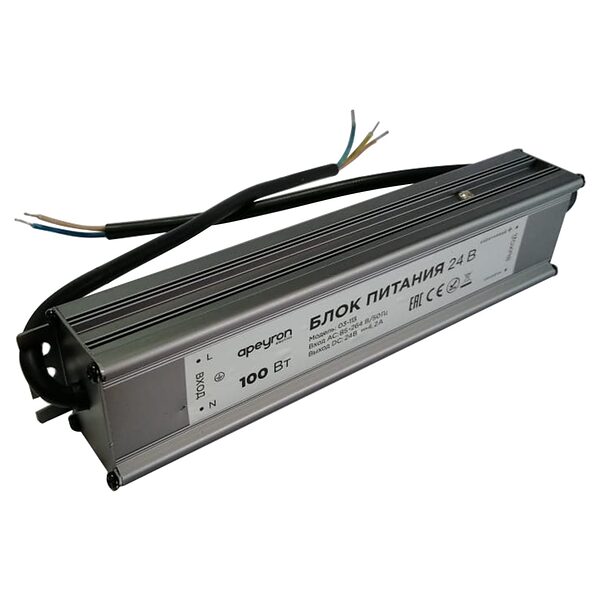 Блок питания Apeyron для св/д лент 24V 100W IP67 4,2A 03-113