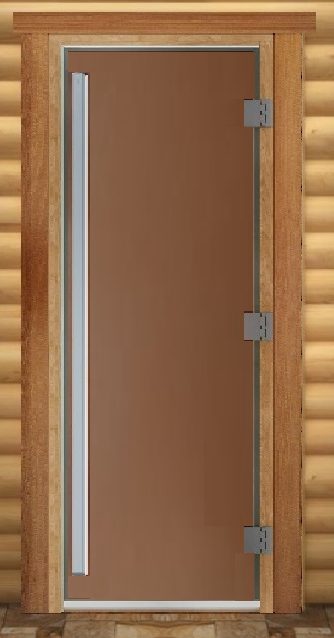 Дверь Престиж (бронза) 210х80 Банный Эксперт