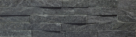 плитка кварцит черный 150*600*10-20мм (0.63м2) 7шт